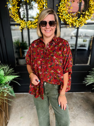 Maple Bloom Blouse Top