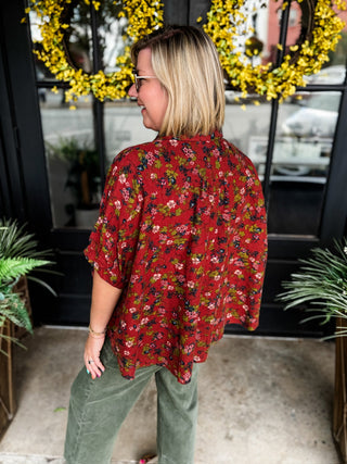 Maple Bloom Blouse Top