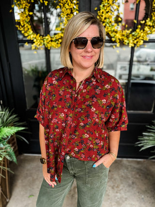 Maple Bloom Blouse Top