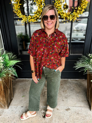 Maple Bloom Blouse Top