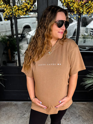 Jesus Loves Me & You Camel Tee