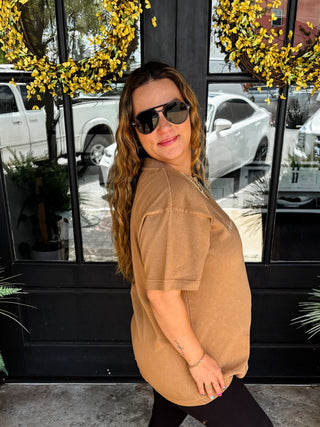 Jesus Loves Me & You Camel Tee