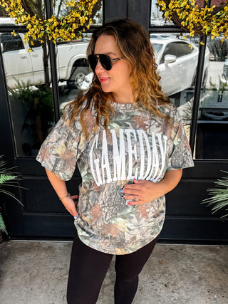 Game Day Puff Camo Tee