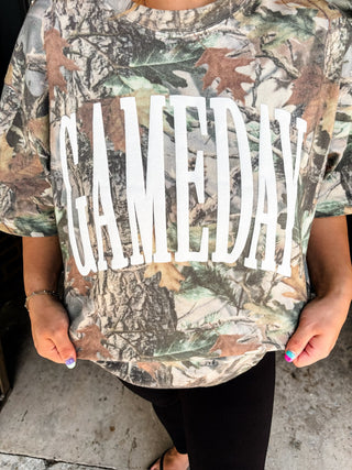 Game Day Puff Camo Tee
