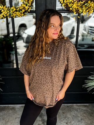 Motherhood Mode Leopard Tee