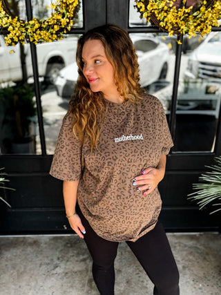 Motherhood Mode Leopard Tee
