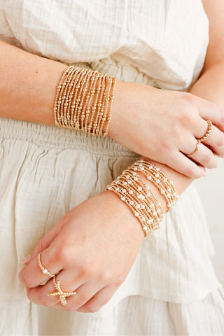 Dainty Sutton Bracelet in Gold | Beaded Blondes