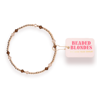 Mocha Charlotte Bracelet | Beaded Blondes
