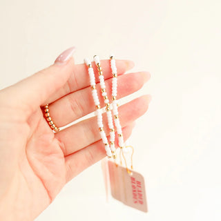 White Sprinkle Bracelet | Beaded Blondes