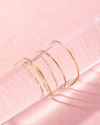 Mollie Bar Bangle Bracelet | Beaded Blondes