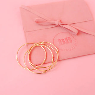 Mollie Bar Bangle Bracelet | Beaded Blondes