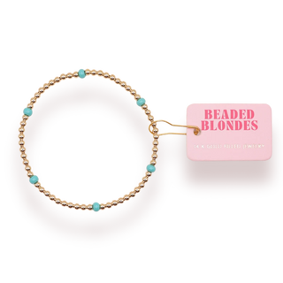 Turquoise Poppi Bracelet | Beaded Blondes