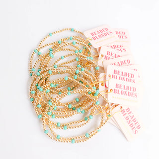 Turquoise Poppi Bracelet | Beaded Blondes
