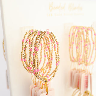 Hot Pink Poppi Bracelet | Beaded Blondes