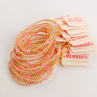 Hot Pink Poppi Bracelet | Beaded Blondes