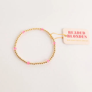 Hot Pink Poppi Bracelet | Beaded Blondes