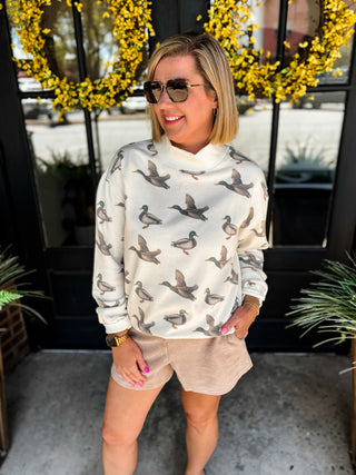 Millie Mallard Mockneck Sweatshirt