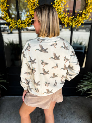 Millie Mallard Mockneck Sweatshirt