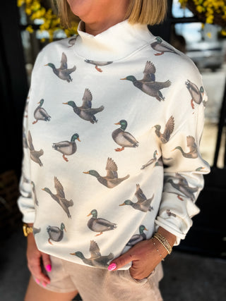 Millie Mallard Mockneck Sweatshirt