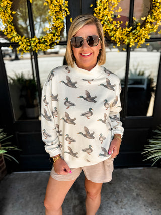 Millie Mallard Mockneck Sweatshirt