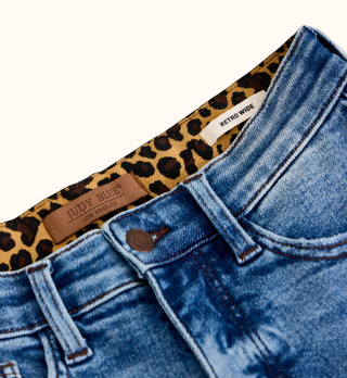Lux Retro Wide Classic Stone Indigo Jean | Judy Blue