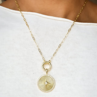 Mini Paperclip Toggle Charm Necklace | Sis Kiss