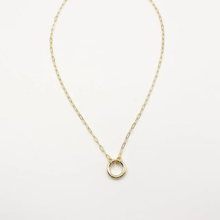 Mini Paperclip Toggle Charm Necklace | Sis Kiss