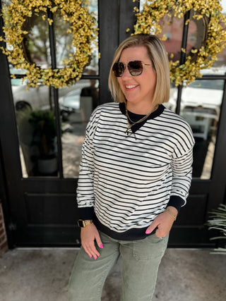 Sideline Stripe Pullover | Multiple Colors