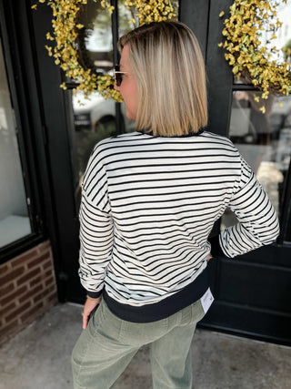 Sideline Stripe Pullover | Multiple Colors