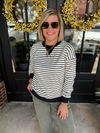 Sideline Stripe Pullover | Multiple Colors