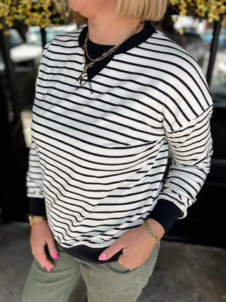 Sideline Stripe Pullover | Multiple Colors