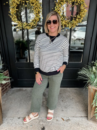 Sideline Stripe Pullover | Multiple Colors