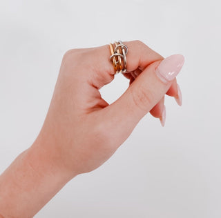 Mixed Metal Stacked RIng
