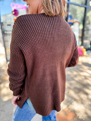 Easy Layers Waffle Cardigan