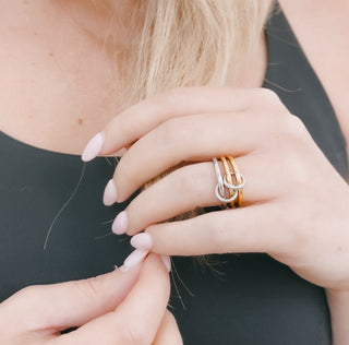 Mixed Metal Stacked RIng