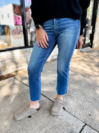Crop Straight Jeans | Risen
