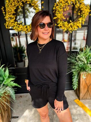 Easy Does It Long Sleeve Ribbed Set