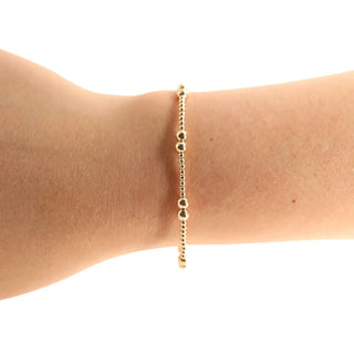 Leah Bracelet in Gold | Beaded Blondes