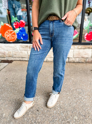 Chloe Classic Cuff Boyfriend Jean | Judy Blue