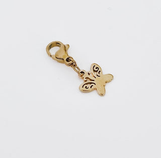Mini Gold Antique Butterfly | Chanelle Charm Bar