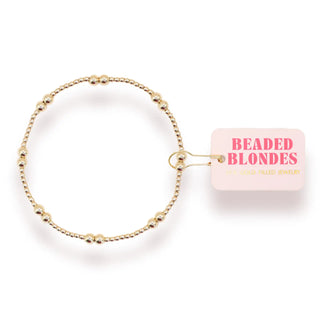 Leah Bracelet in Gold | Beaded Blondes