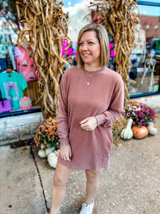 Chestnut Sweatshirt Dress