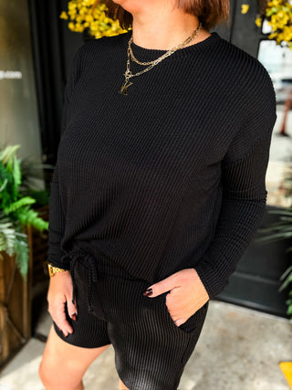 Easy Does It Long Sleeve Ribbed Set