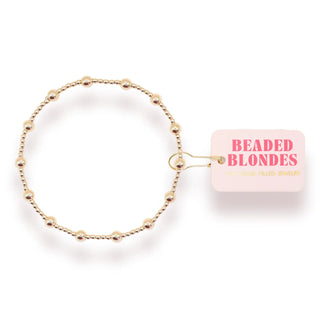 June Bracelet in Gold | Beaded Blondes
