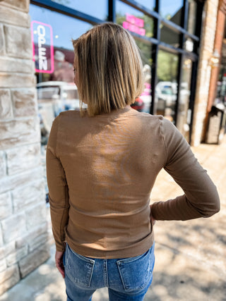 Taupe Daily Henley Top