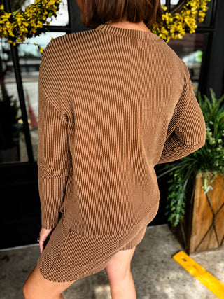 Easy Does It Long Sleeve Ribbed Set