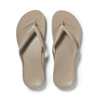 Taupe - Archies Arch Support Flip Flops