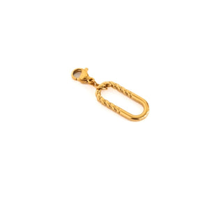 Chanelle Charm Bar Gold caribiner