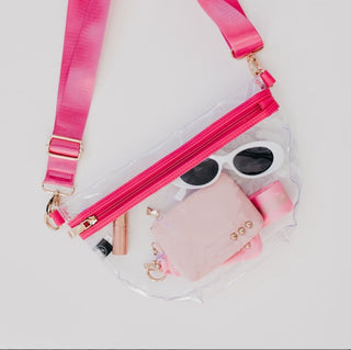Pink Clear Stadium Bum Bag