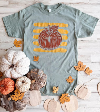 Pumpkin Stripes Tee